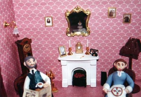 Kijkkastje met woonkamer Met woonkamer